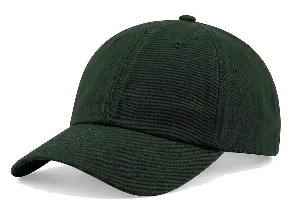 Premium Medium Profile Dad Cap in Dark Green