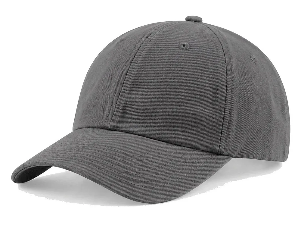 Premium Medium Profile Dad Cap in Medium Gray