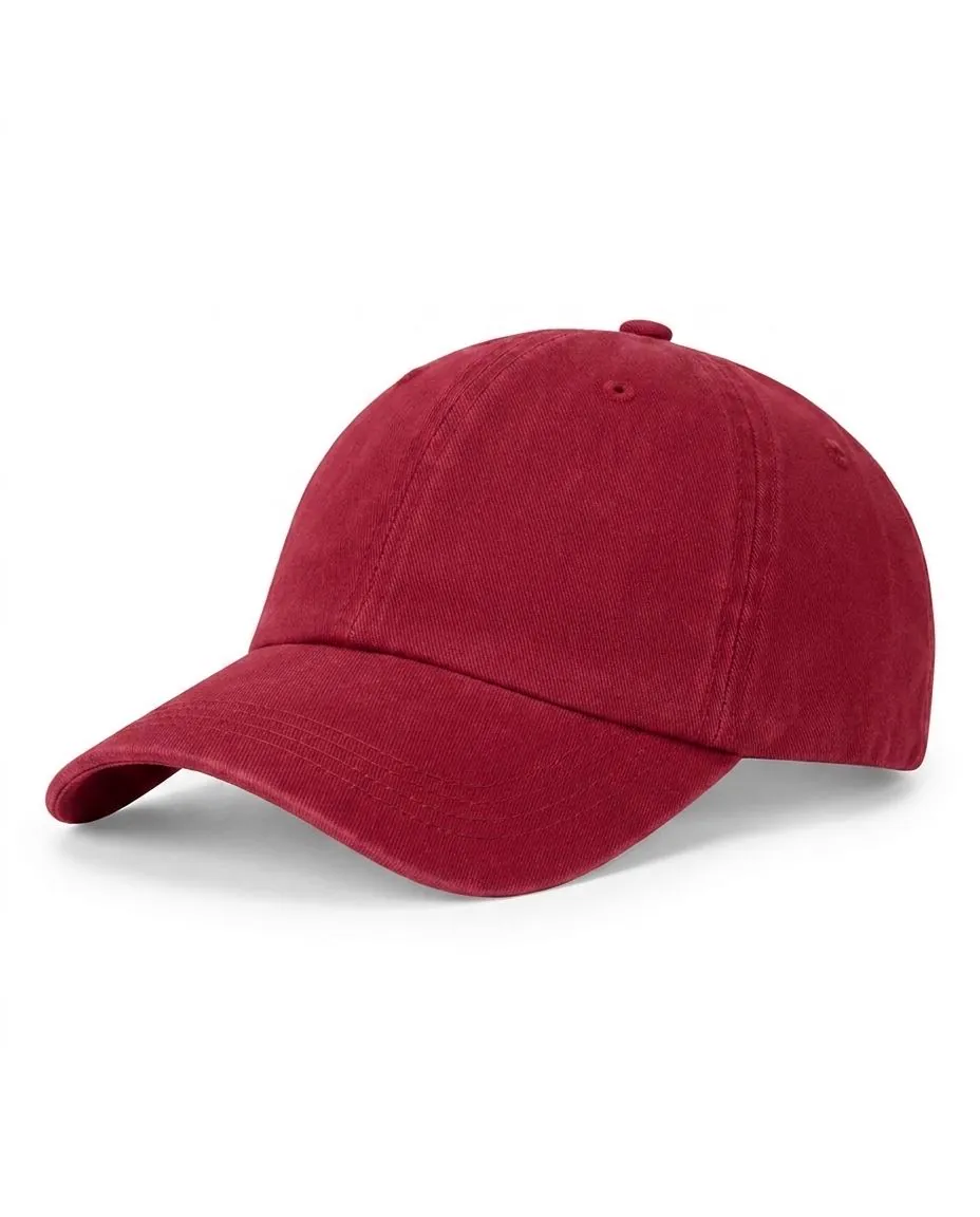 Classic Washed Cap in Crimson