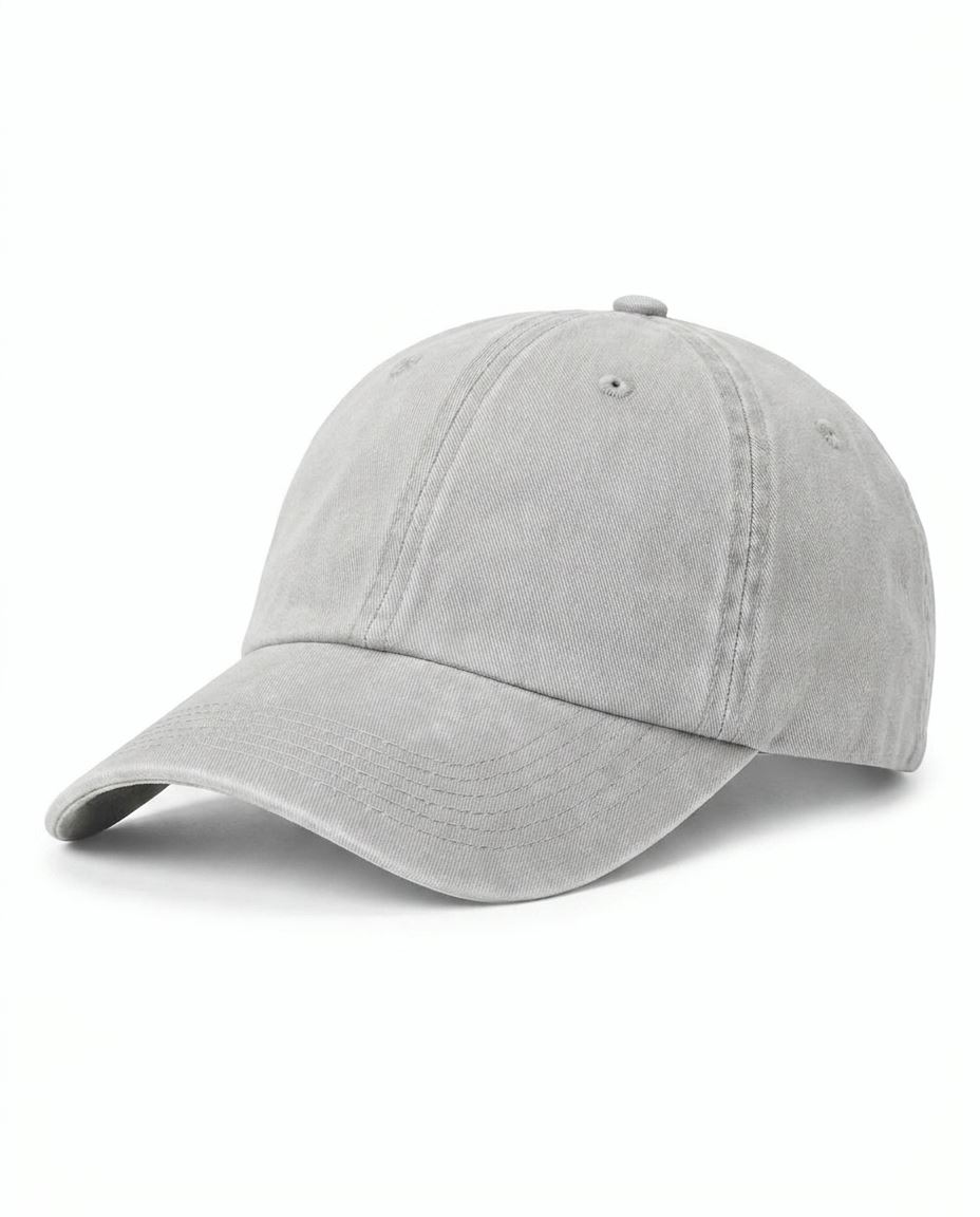 Classic Washed Cap in Light Gray