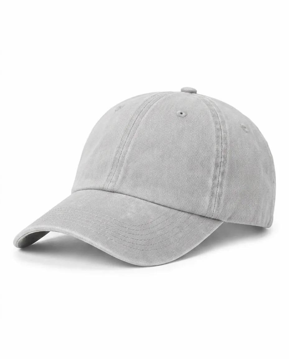 Classic Washed Cap in Light Gray