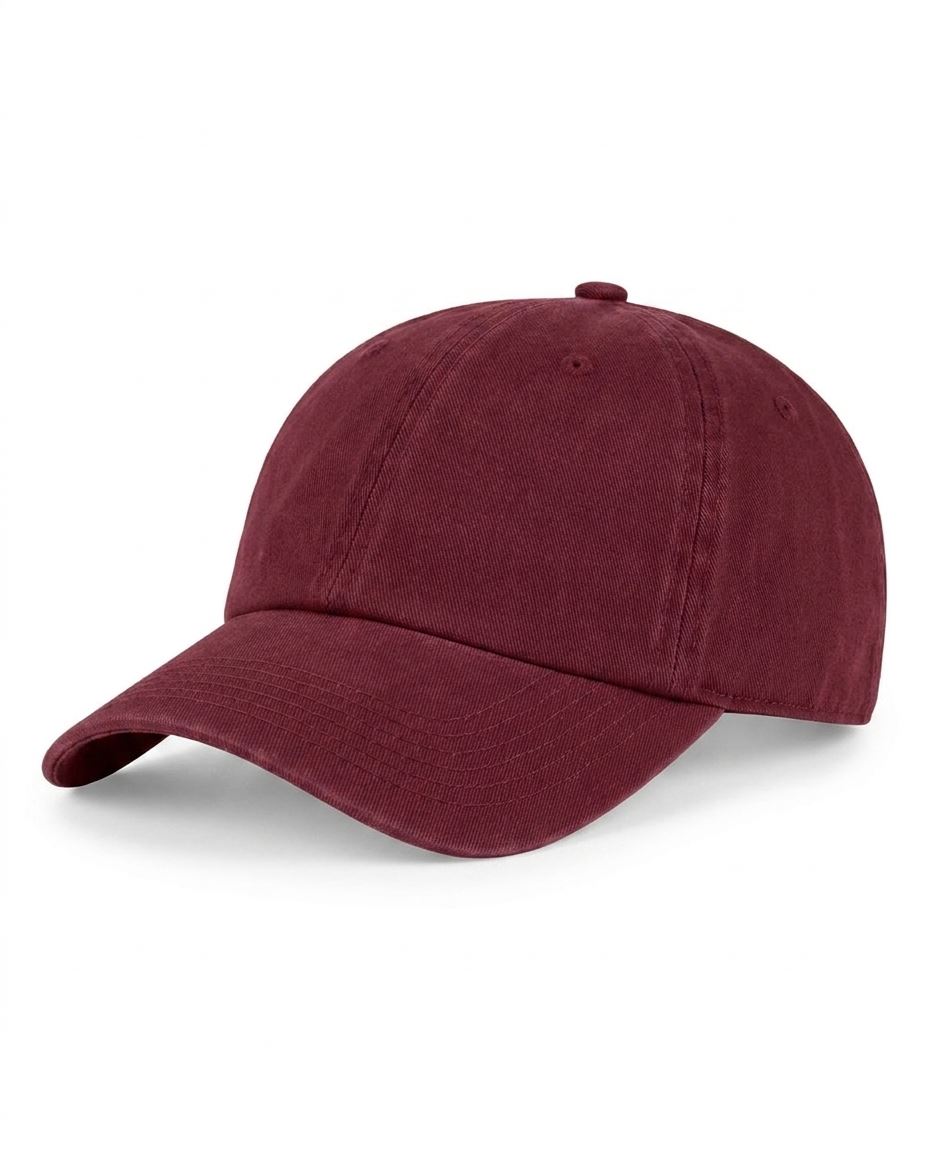 Classic Washed Cap in Maroon