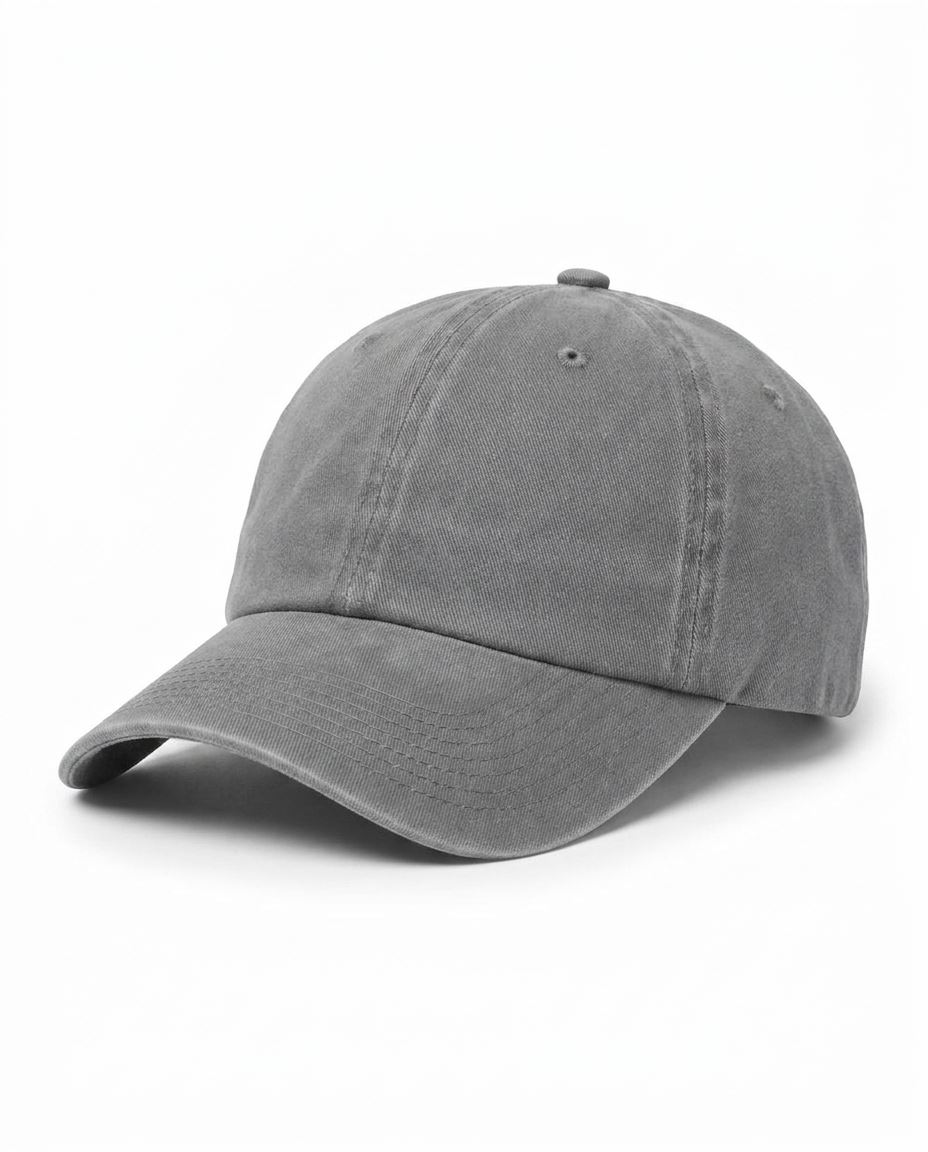 Classic Washed Cap in Medium Gray