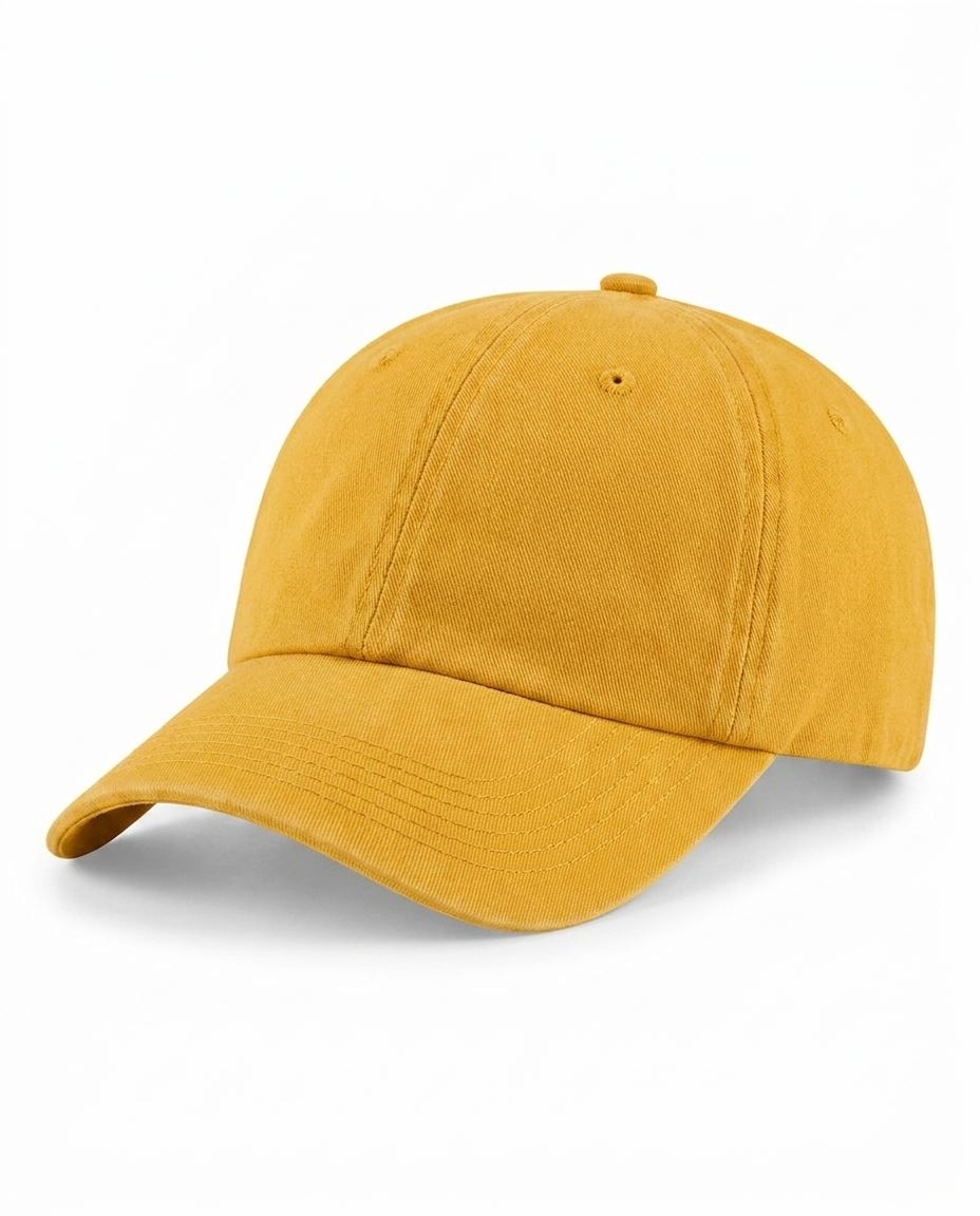 Classic Washed Cap in Mustard