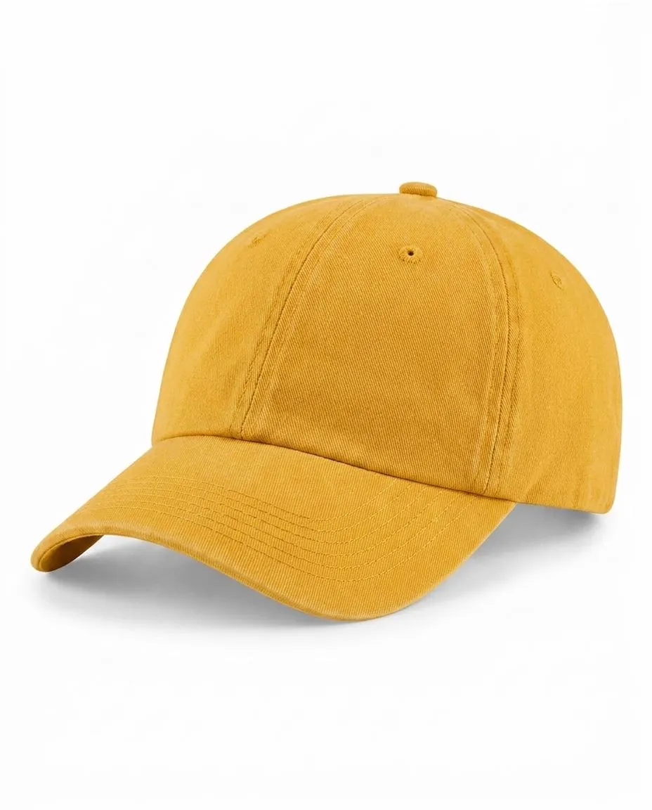 Classic Washed Cap in Mustard