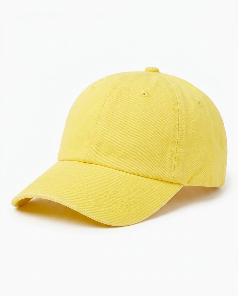 Classic Washed Cap in Yellow