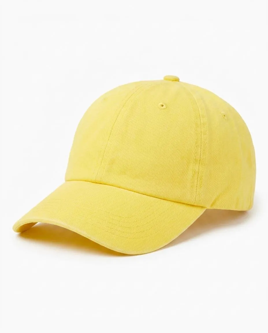 Classic Washed Cap in Yellow