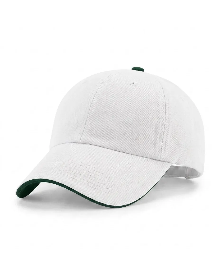 The Half Sandwich in White / Dark Green
