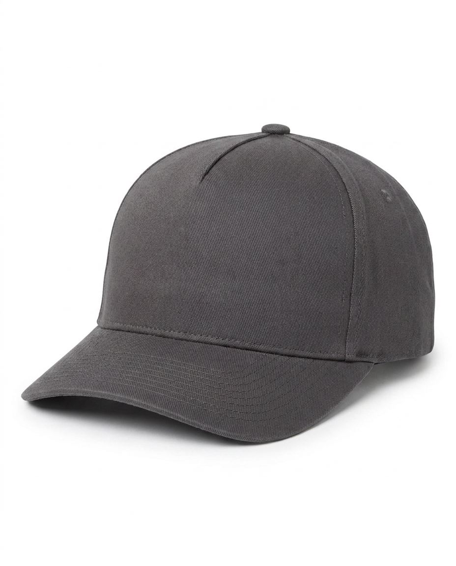 5-Panel Heavy Structure Cap in Charcoal