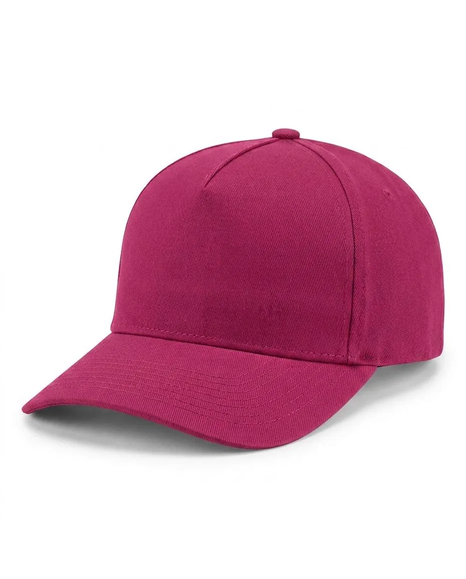5-Panel Heavy Structure Cap in Dark Pink
