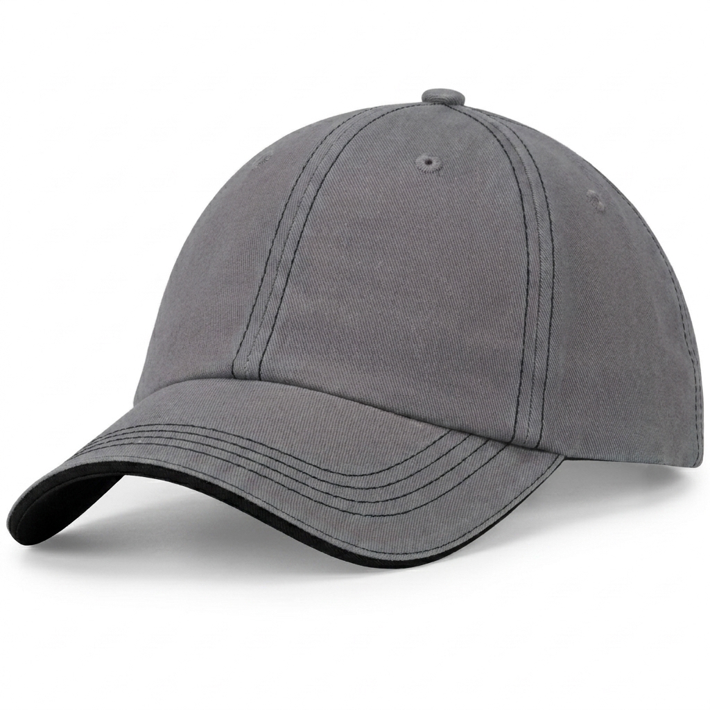 Contrast 1/2 Sandwich in Heather Gray / Black