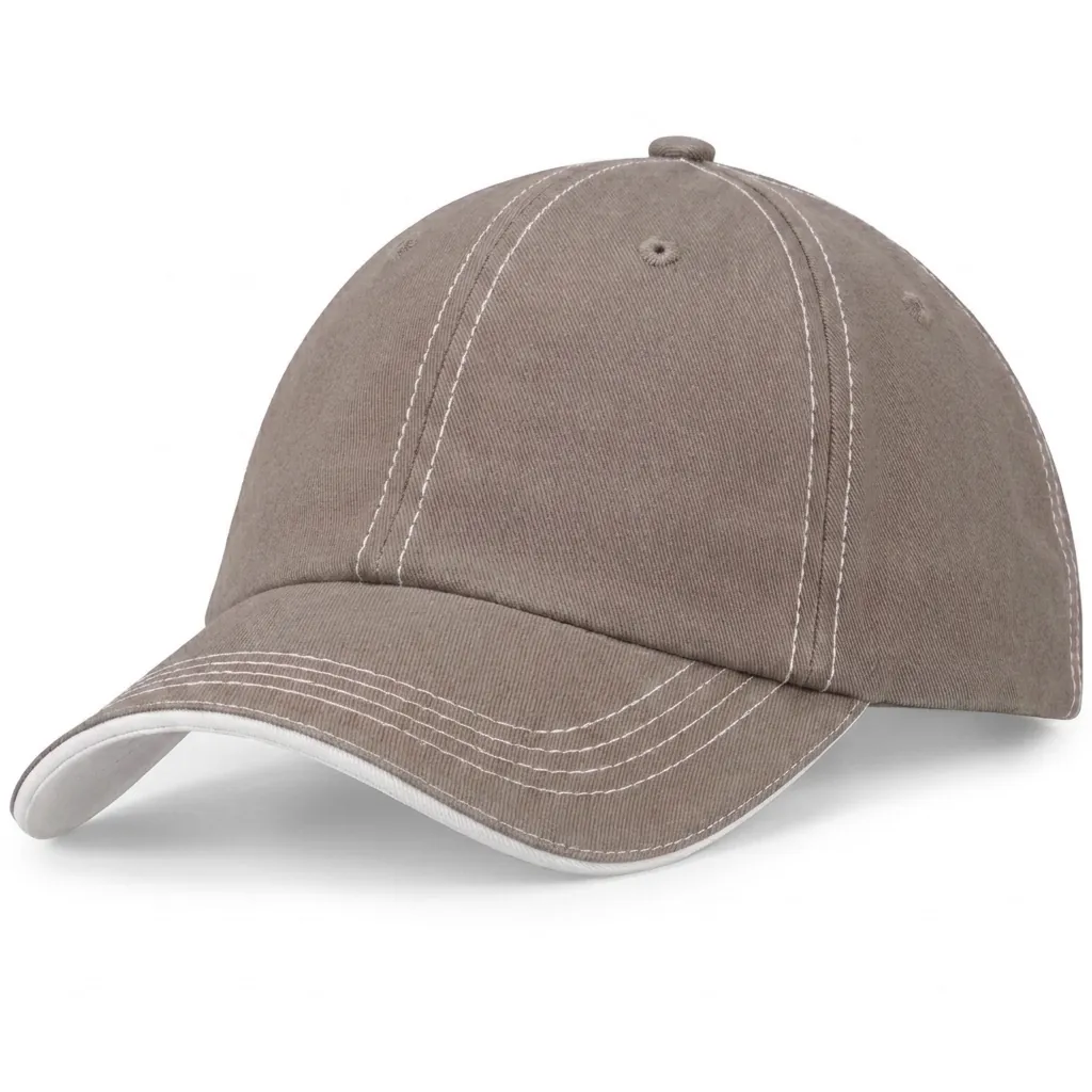 Contrast 1/2 Sandwich in Heather Gray / White