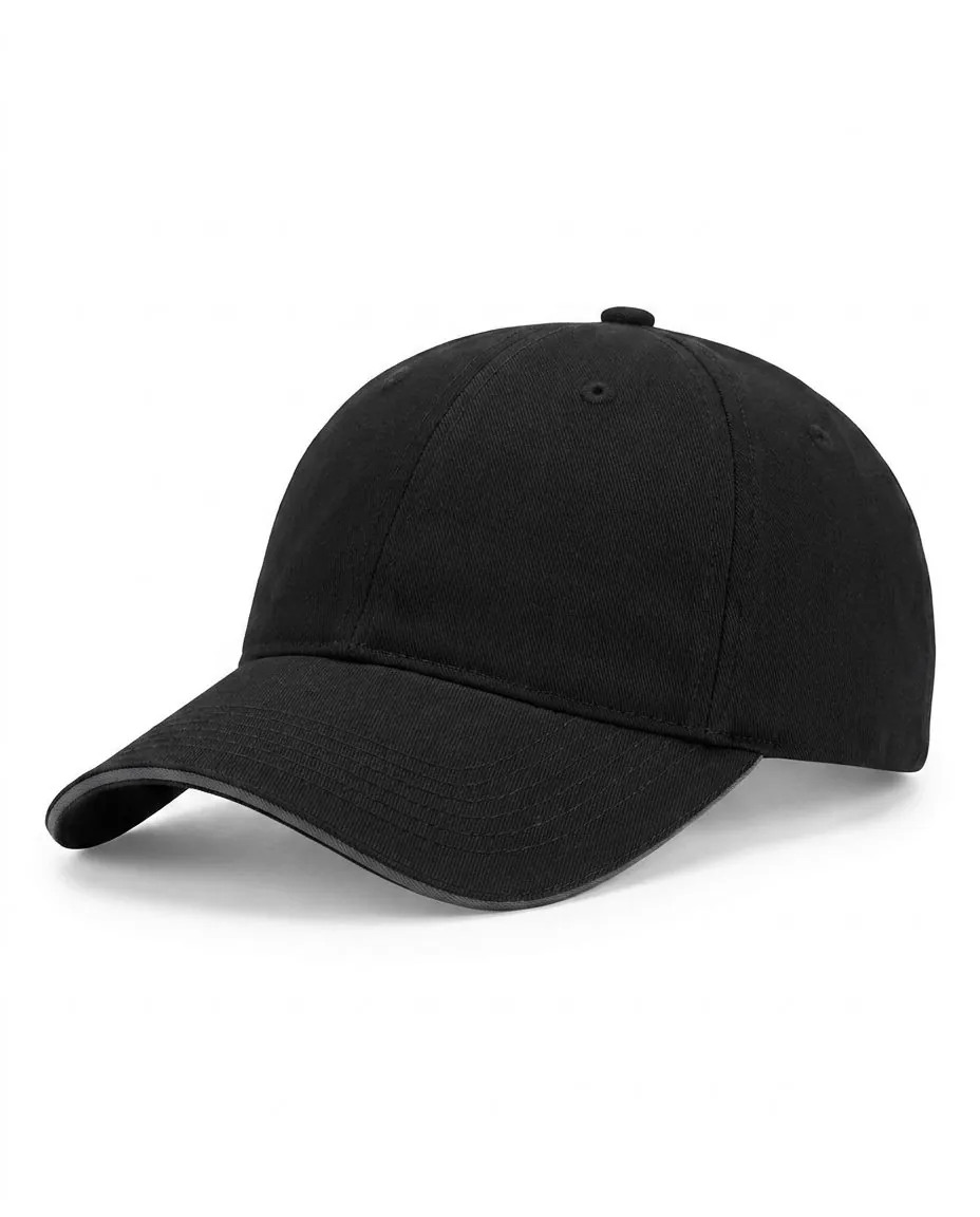 The Sandwich Cap in Black / Charcoal