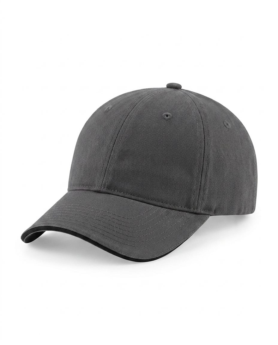 The Sandwich Cap in Charcoal / Black