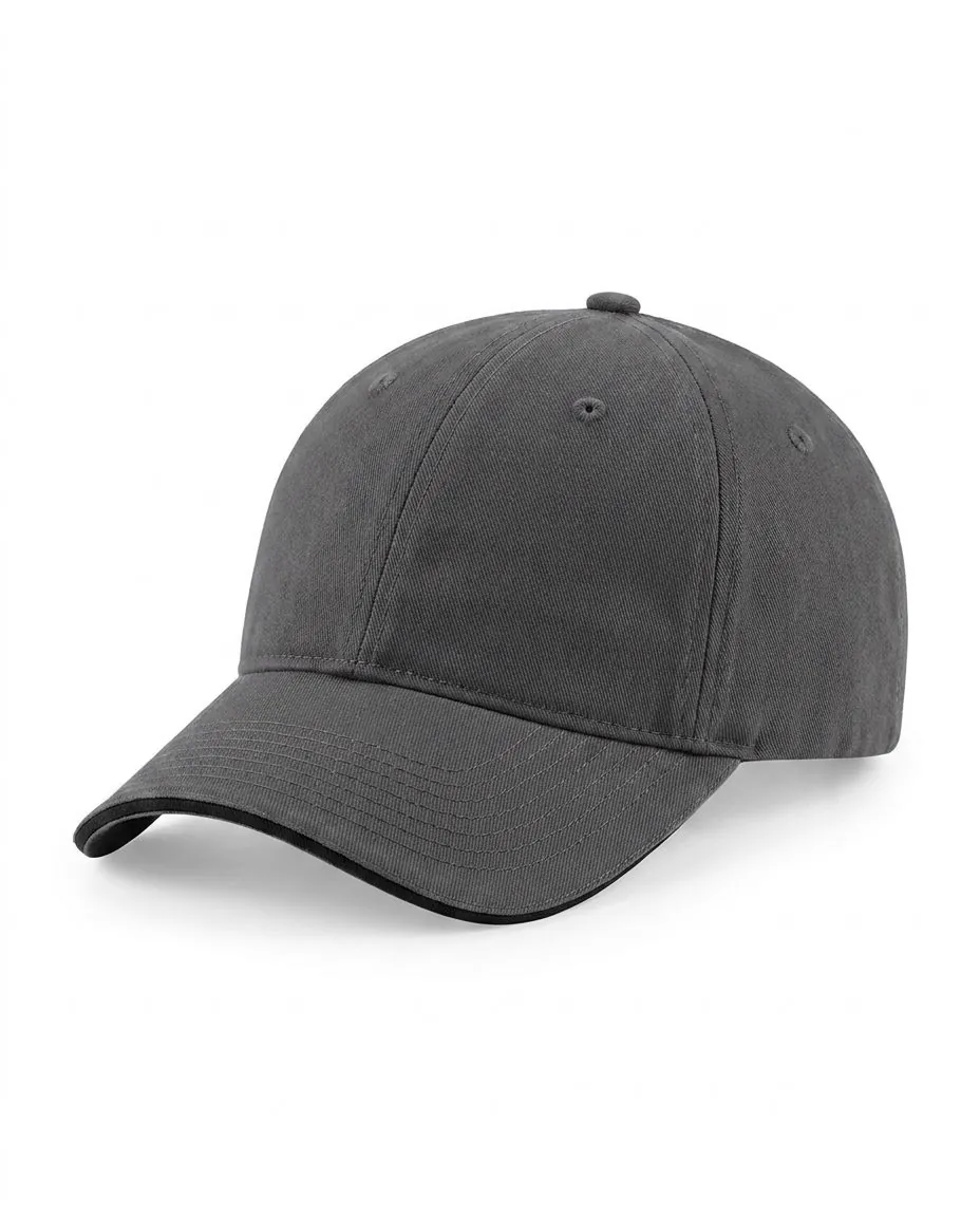 The Sandwich Cap in Charcoal / Black