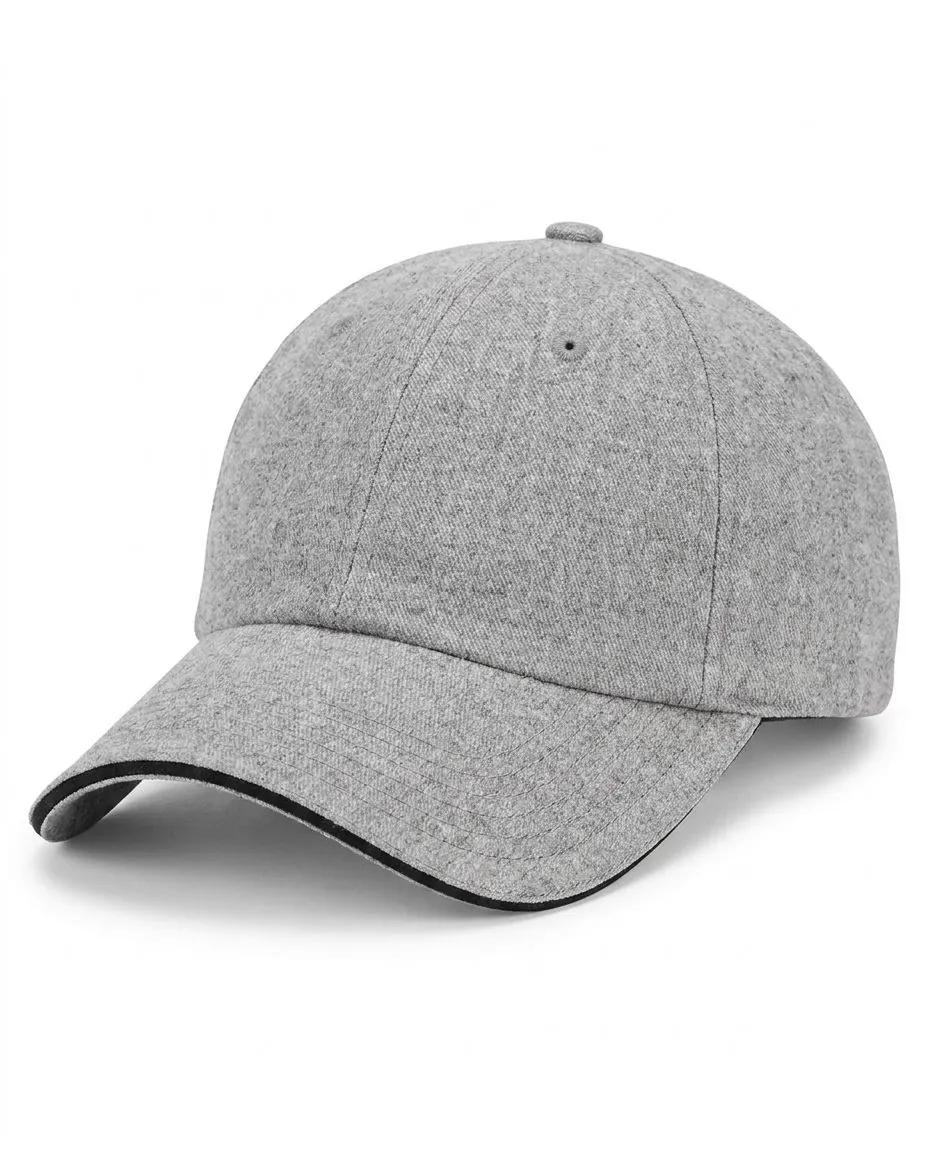 The Sandwich Cap in Heather Gray / Black