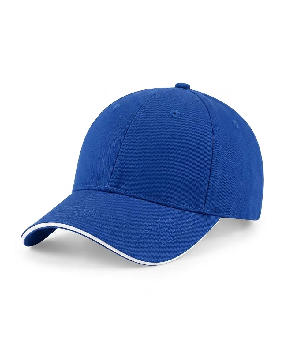 The Sandwich Cap in Royal / White
