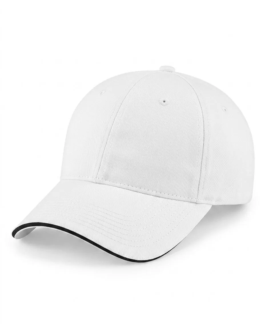The Sandwich Cap in White / Black