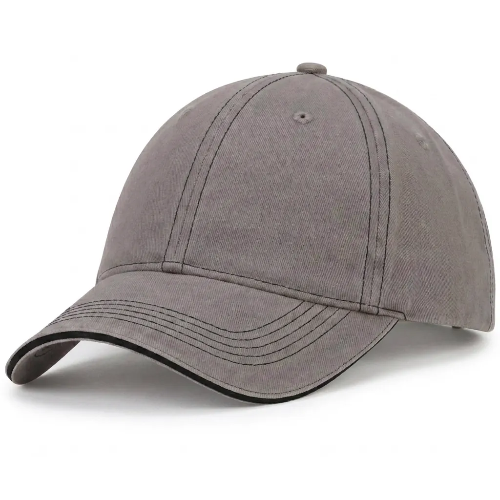 Sandwich w/Contrast in Heather Gray / Black