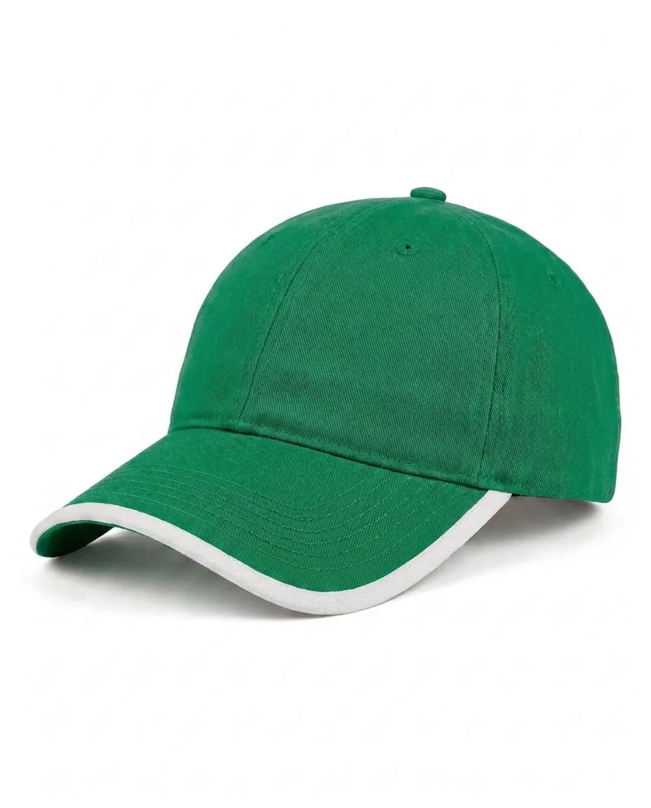 Trim Cap in Kelly Green / White