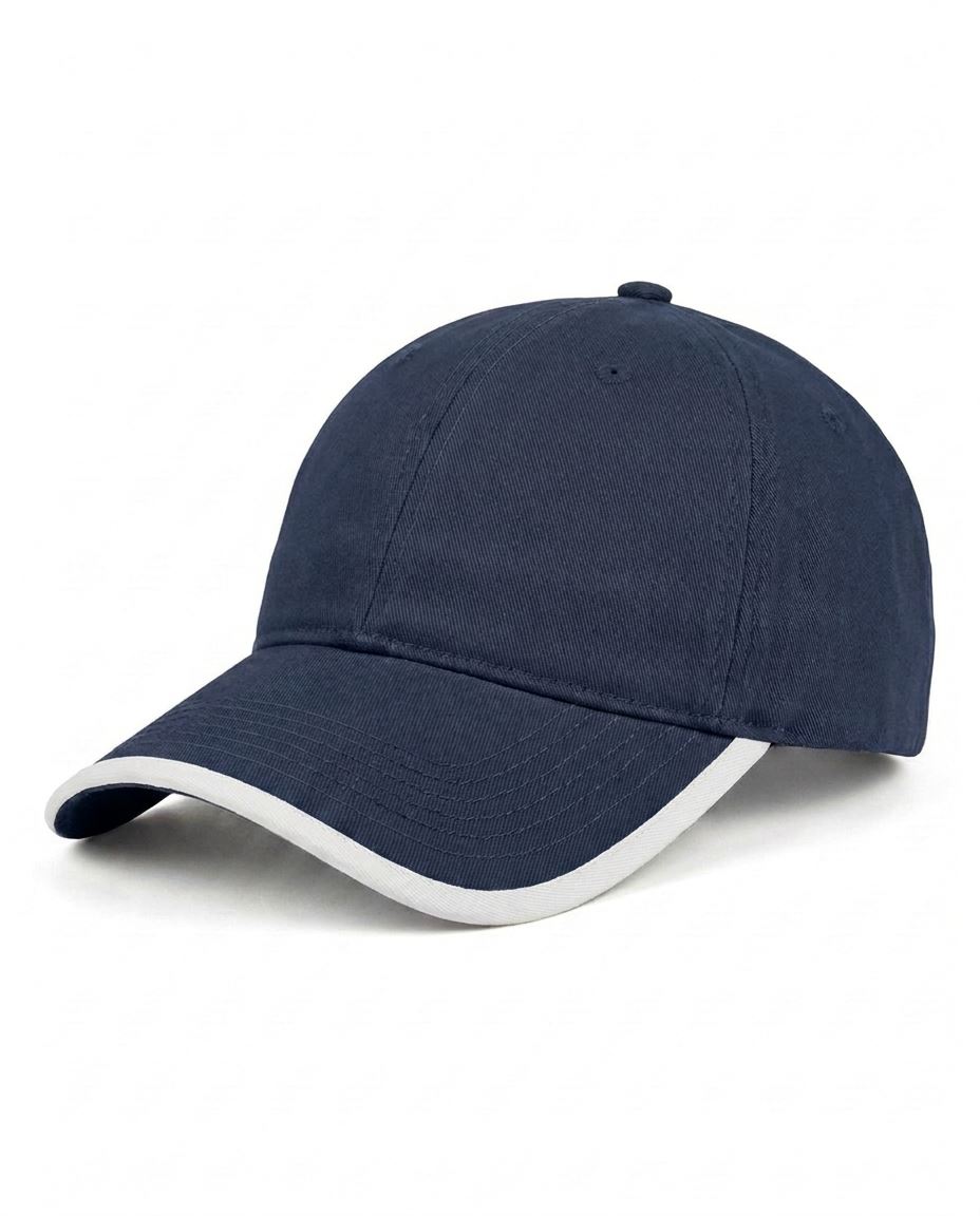 Trim Cap in Navy / White