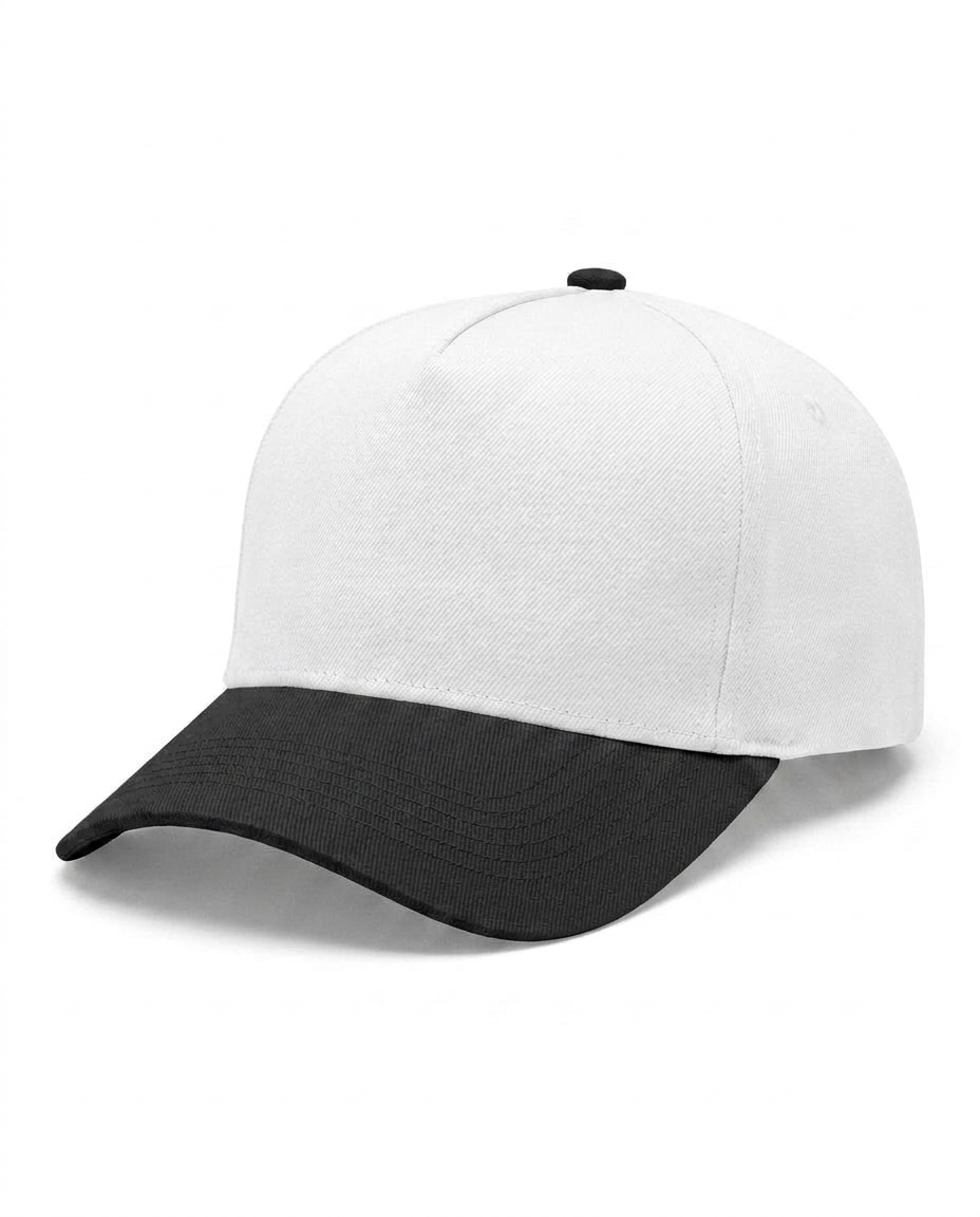 Two Tone Five Panel in White / Black