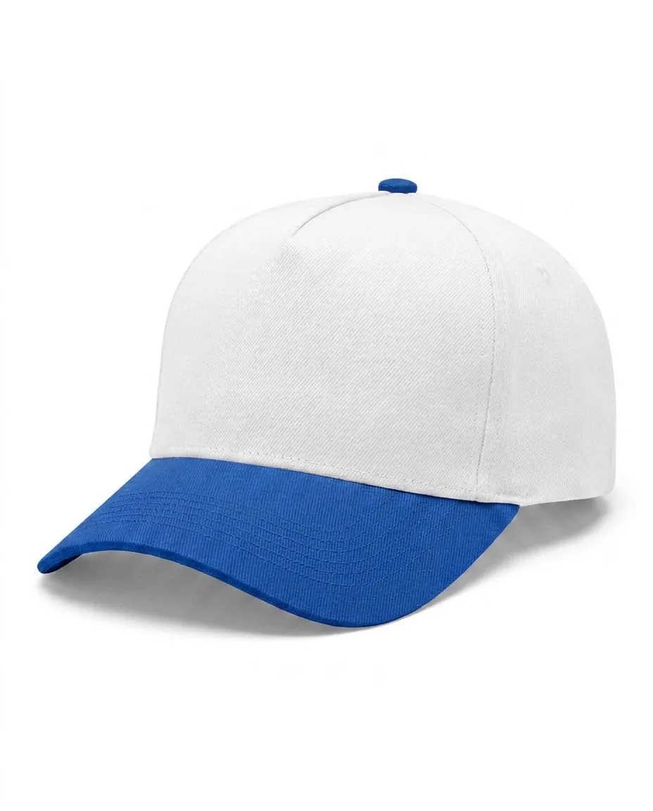 Two Tone Five Panel in White / Royal