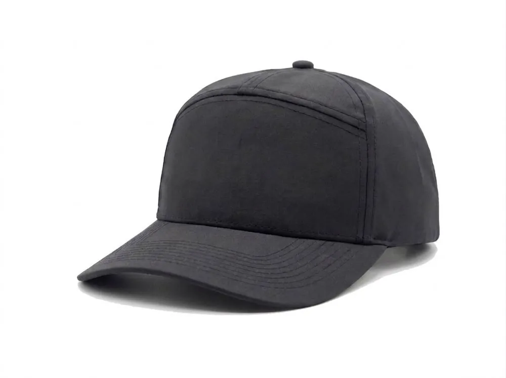 7-Panel Heavy Structure Cap in Charcoal