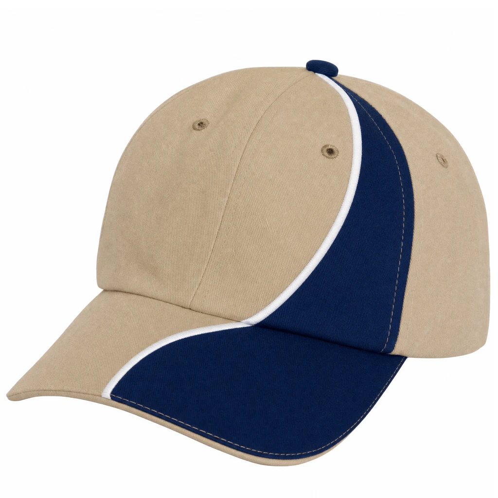 The Wake Cap in Khaki / Navy / White