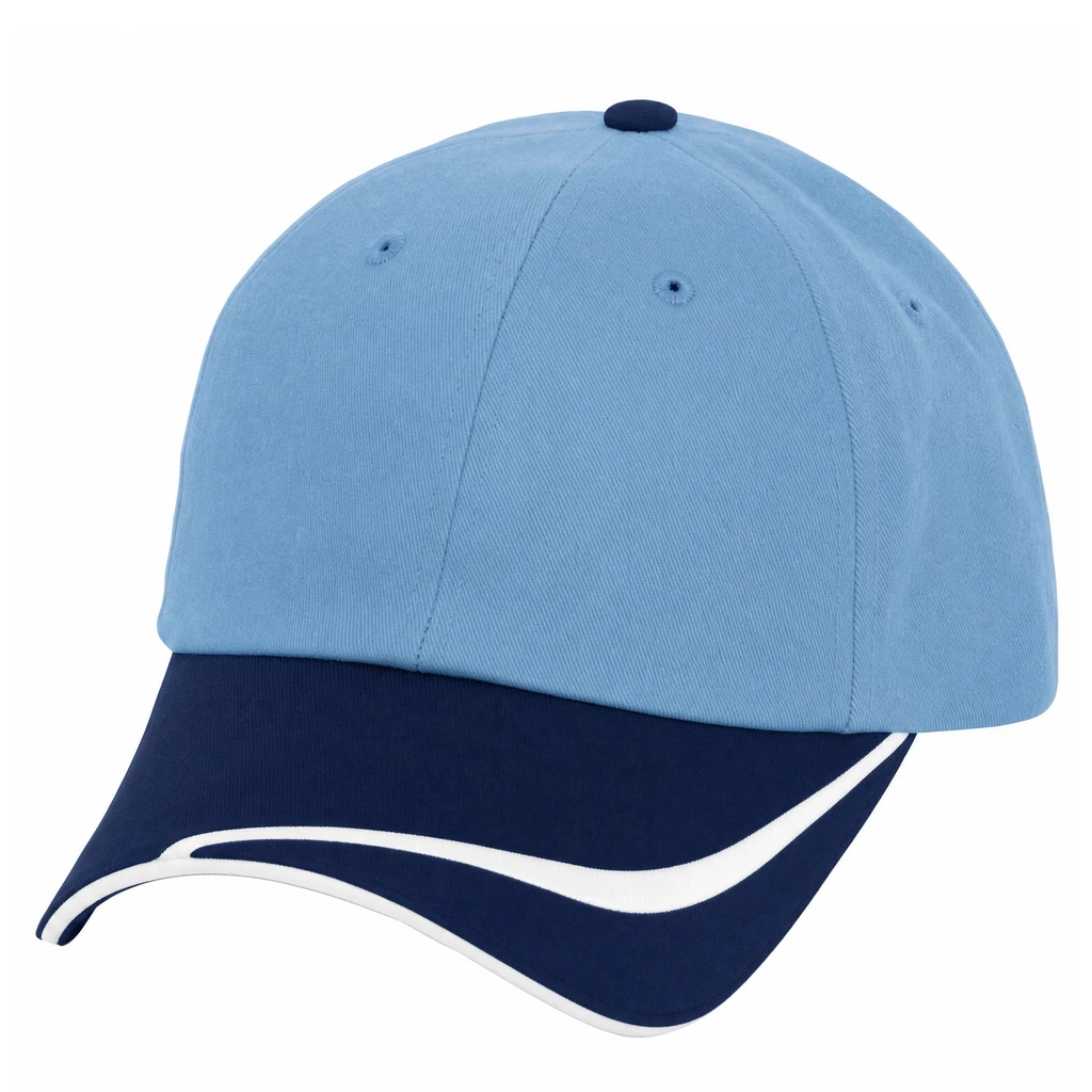 The Double Edge in Carolina Blue / Navy / White
