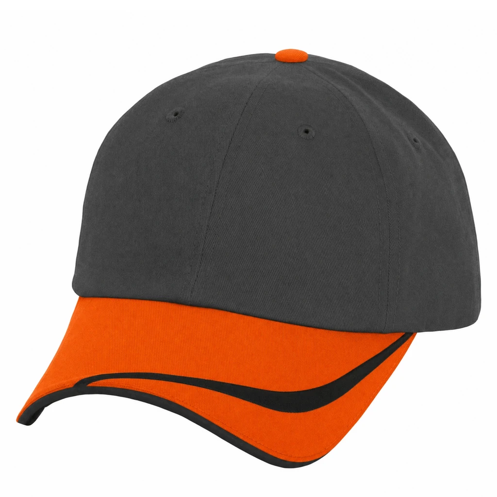 The Double Edge in Charcoal / Orange / Black