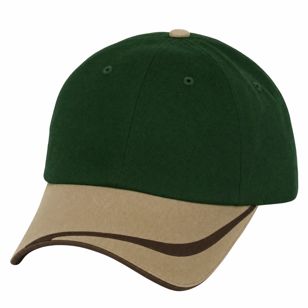 The Double Edge in Dark Green / Khaki / Dark Brown