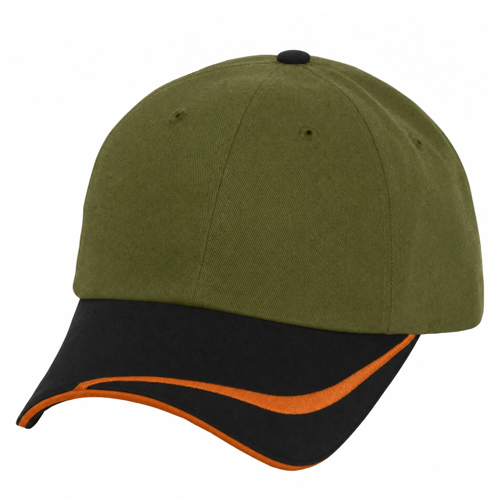 The Double Edge in Olive / Black / Burnt Orange