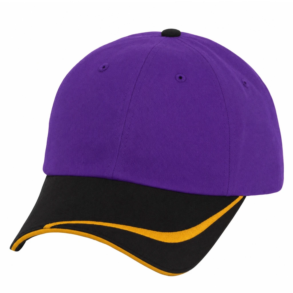 The Double Edge in Purple / Black / Mustard