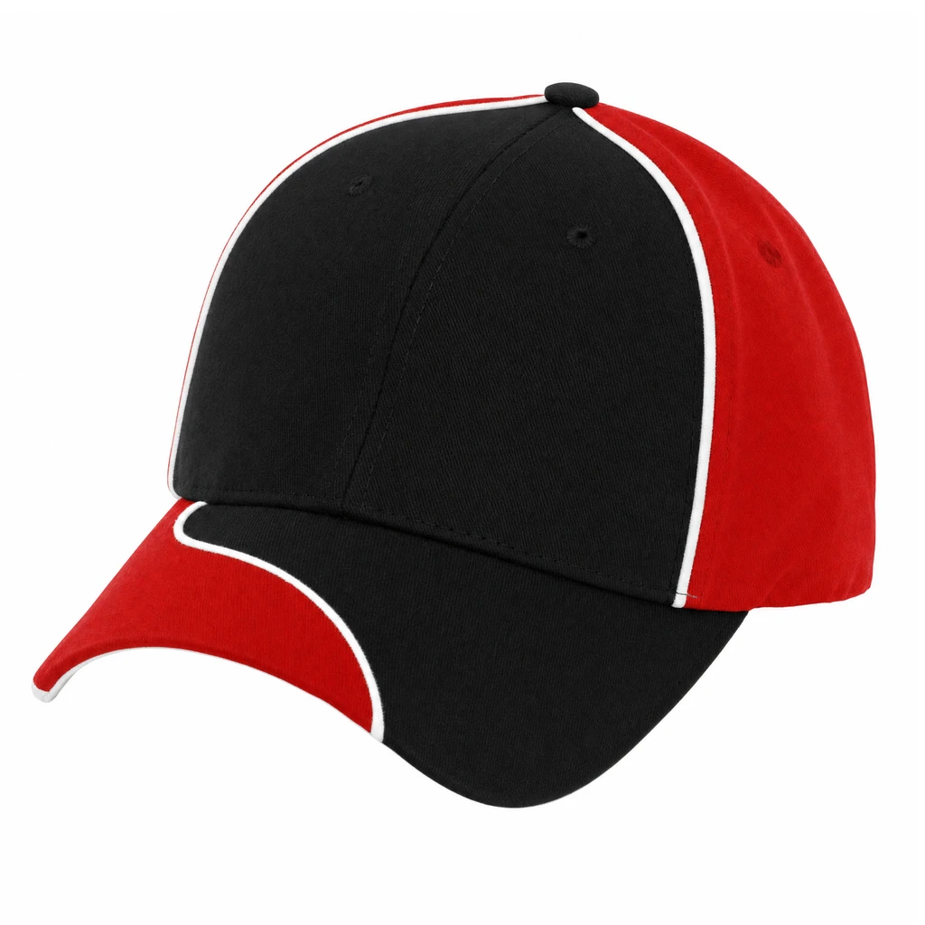 The Side Street Cap in Black / Red / White