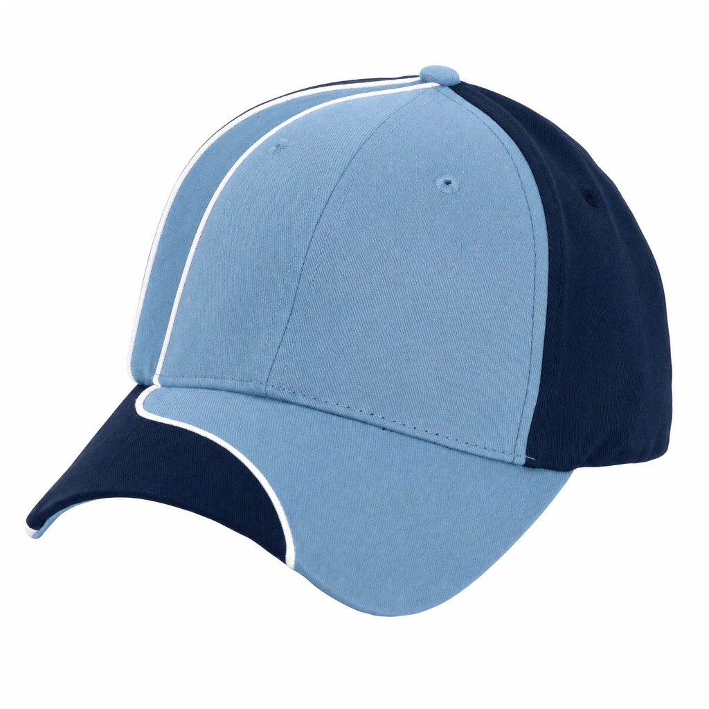 The Side Street Cap in Carolina Blue / Navy / White