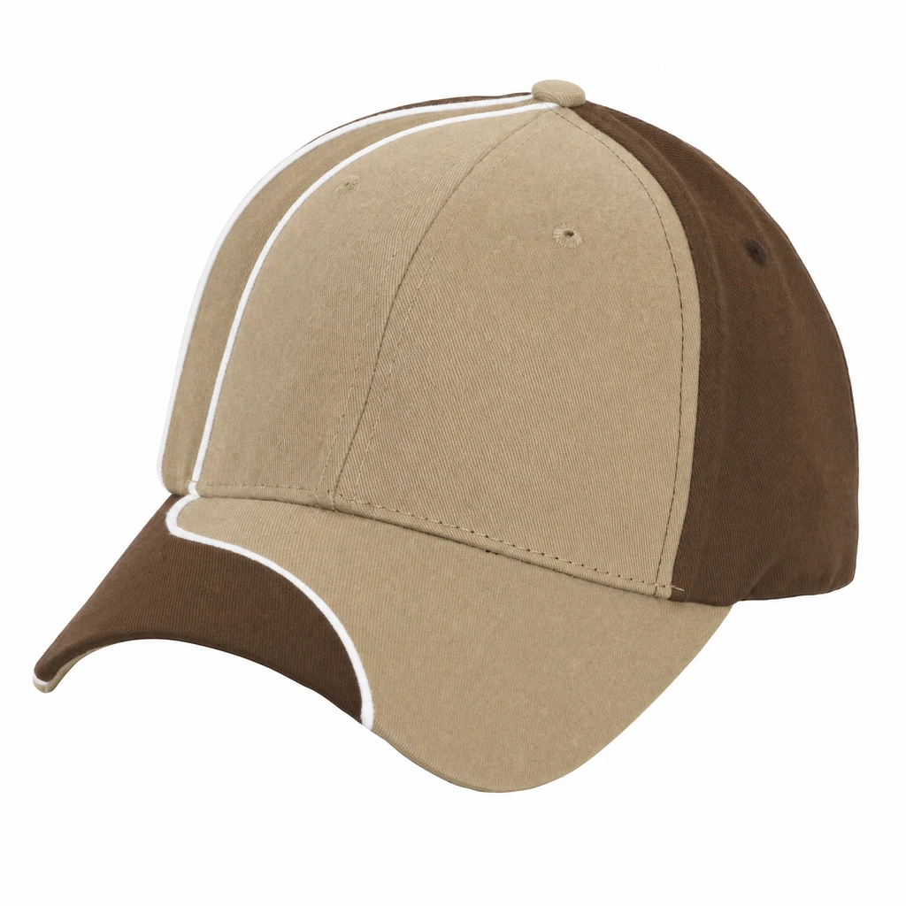 The Side Street Cap in Khaki / Brown / White