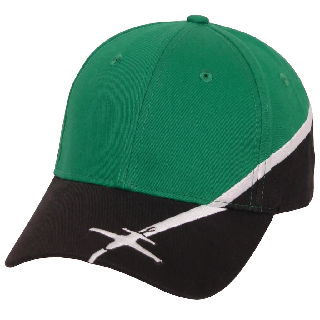The Landing Strip in Kelly Green / Black / White