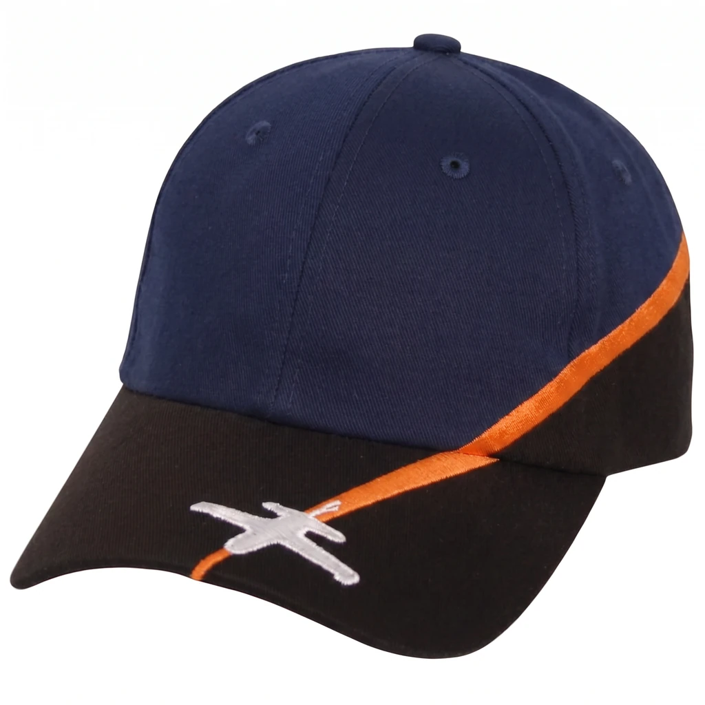 The Landing Strip in Navy / Black / Orange