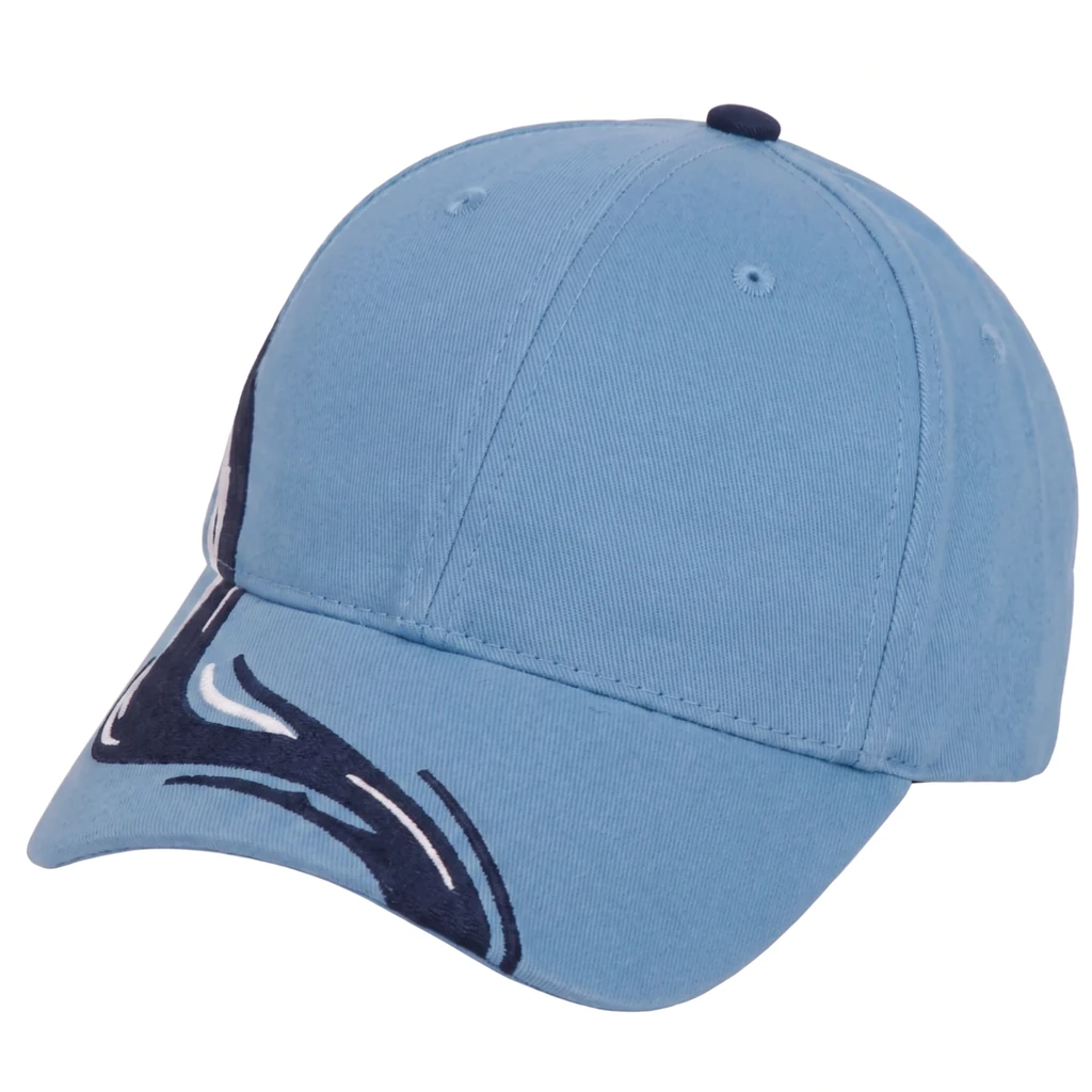 The Splash ll Cap in Carolina Blue / Navy / White