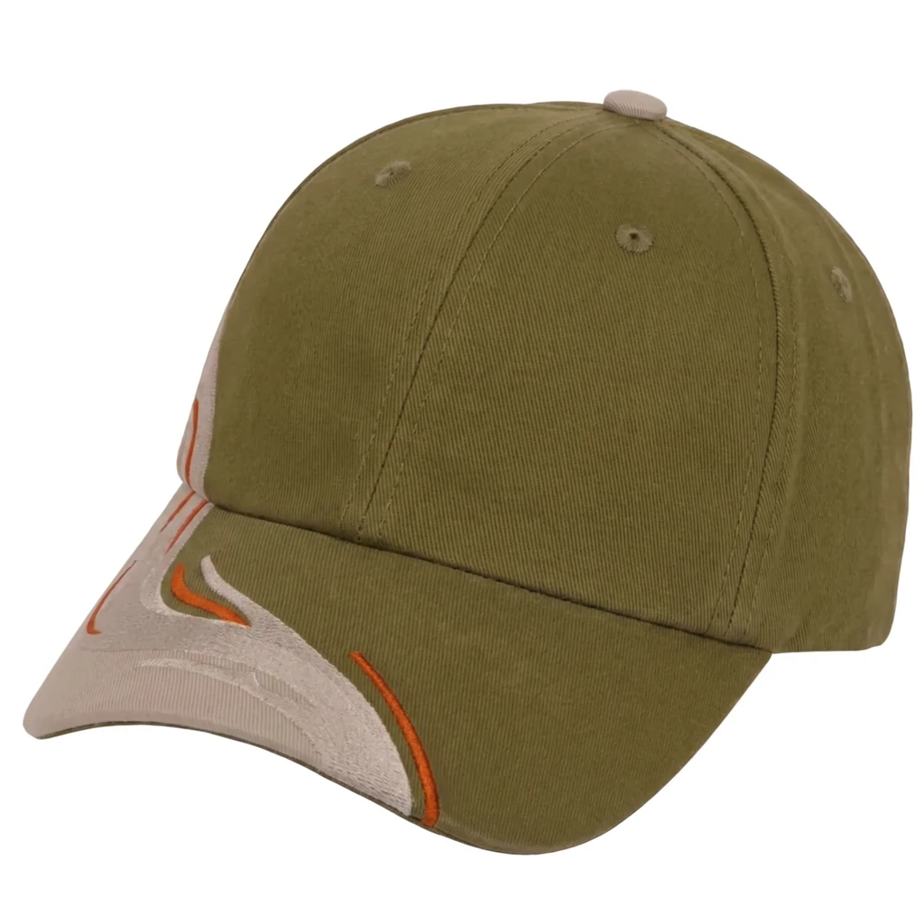 The Splash ll Cap in Olive / Stone / Burnt Orange