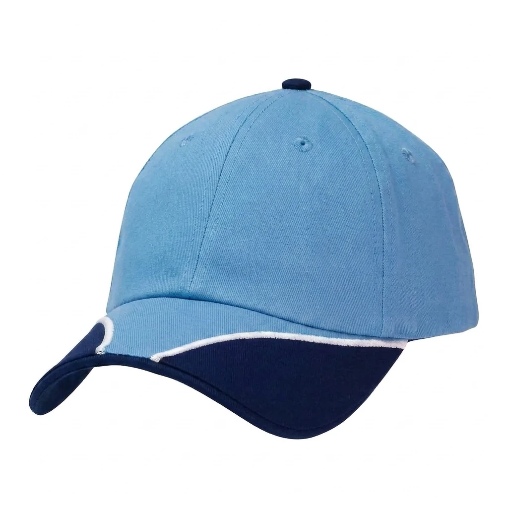 The Passage Way Cap in Carolina Blue / Navy / White
