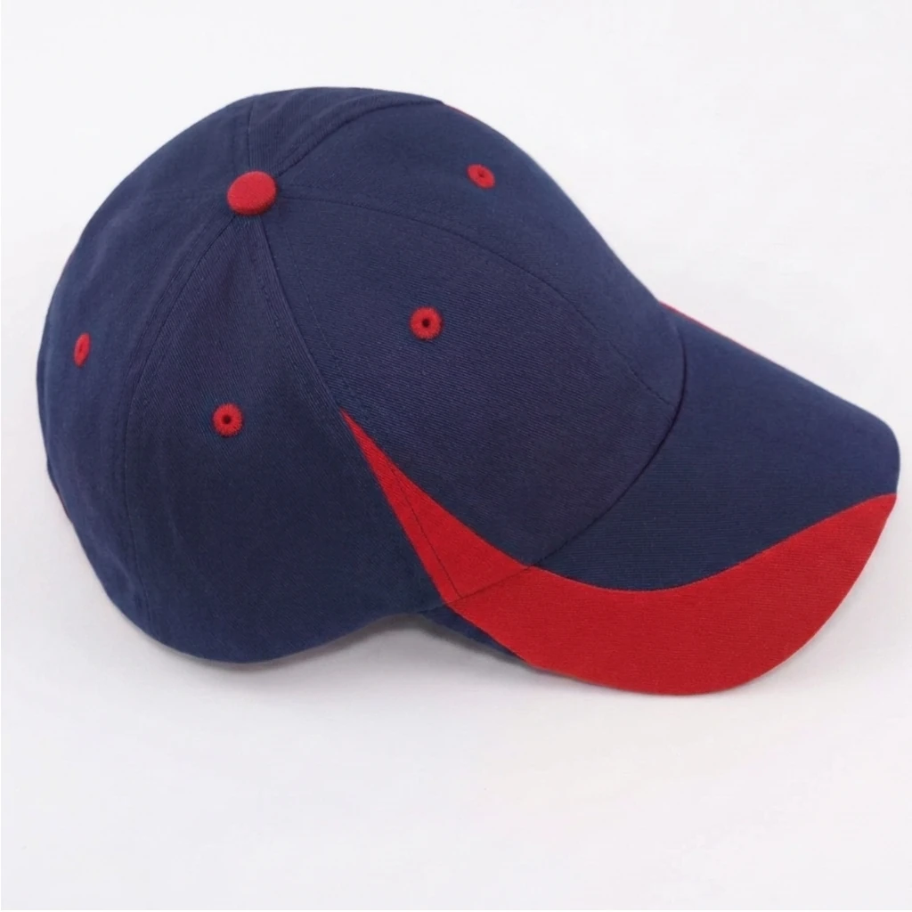 The Moto Cap in Navy / Red