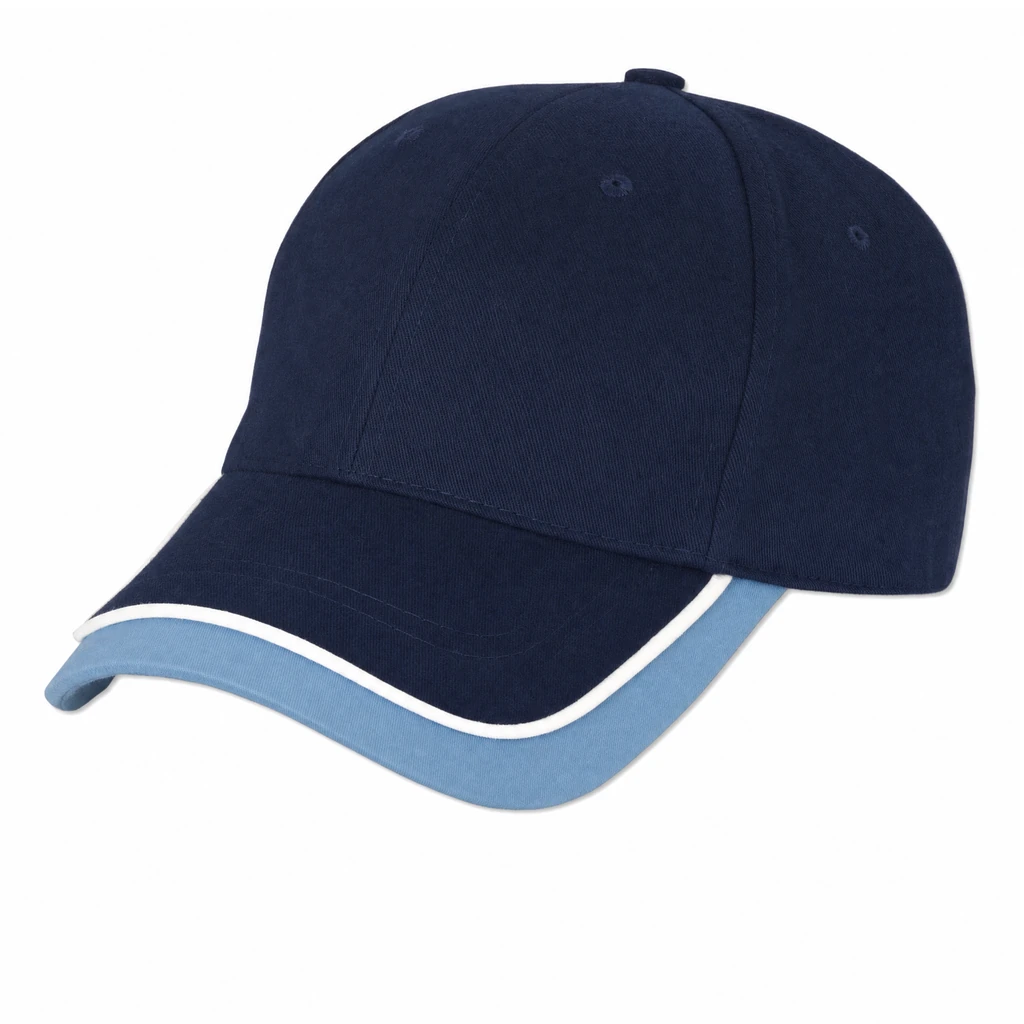 The Double Bill Cap in Navy / Carolina Blue / White