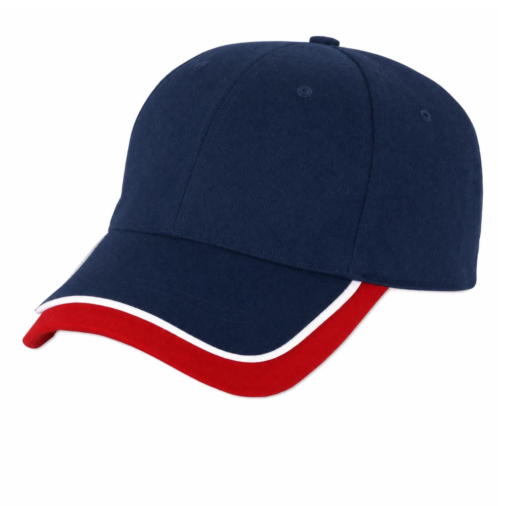 The Double Bill Cap in Navy / Red / White