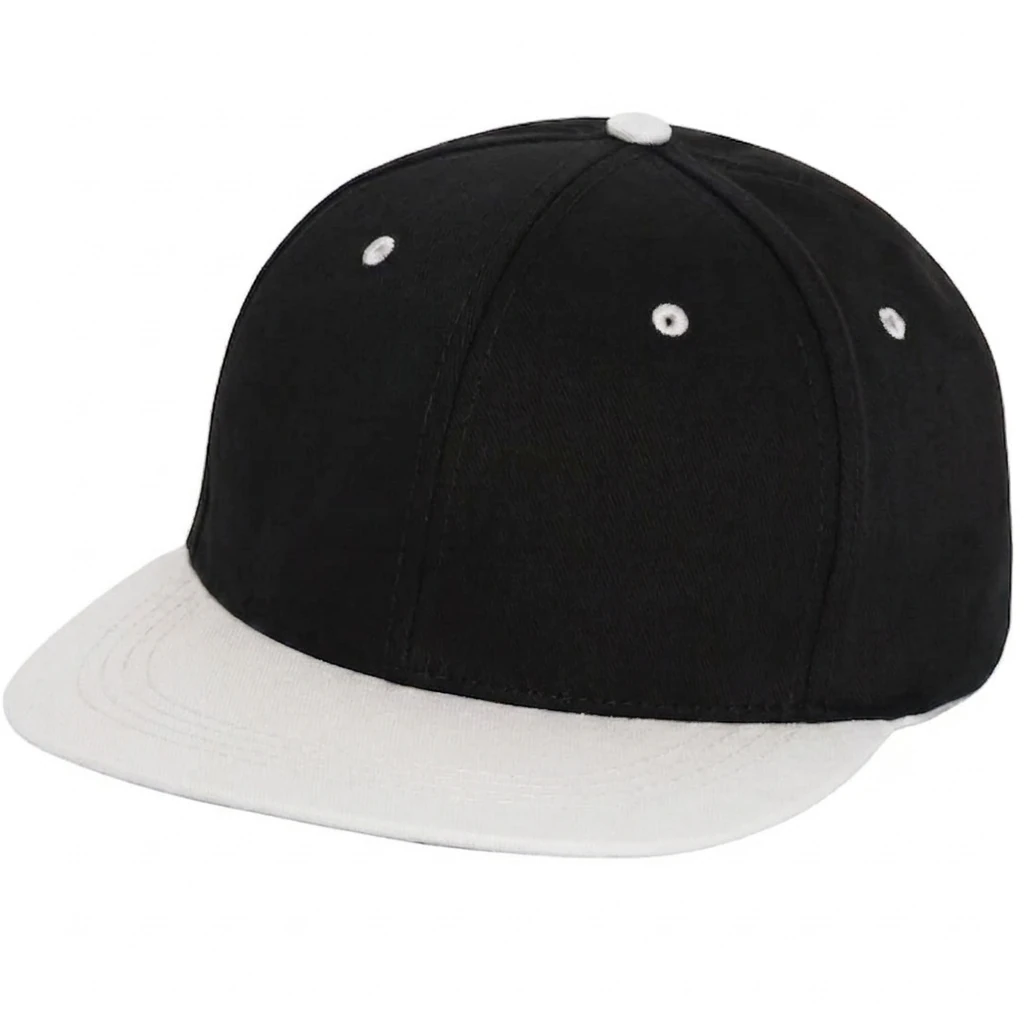 Flat Bill Two Tone in Black / White
