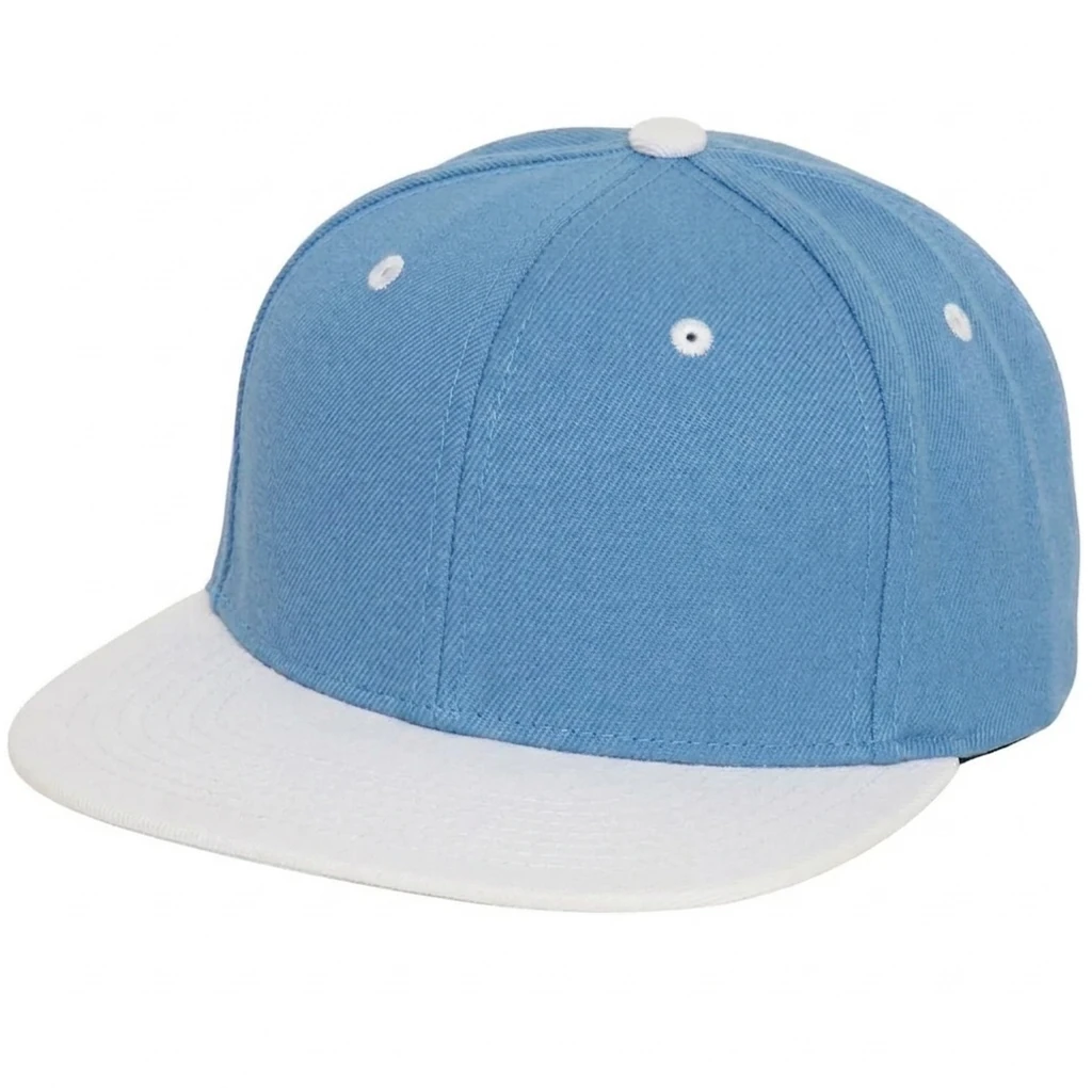 Flat Bill Two Tone in Carolina Blue / White