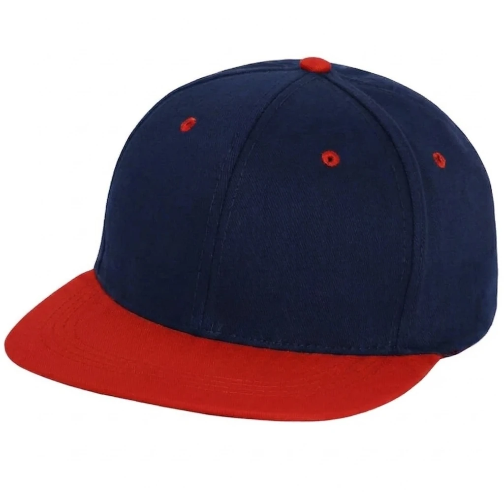 Flat Bill Two Tone in Navy / Red