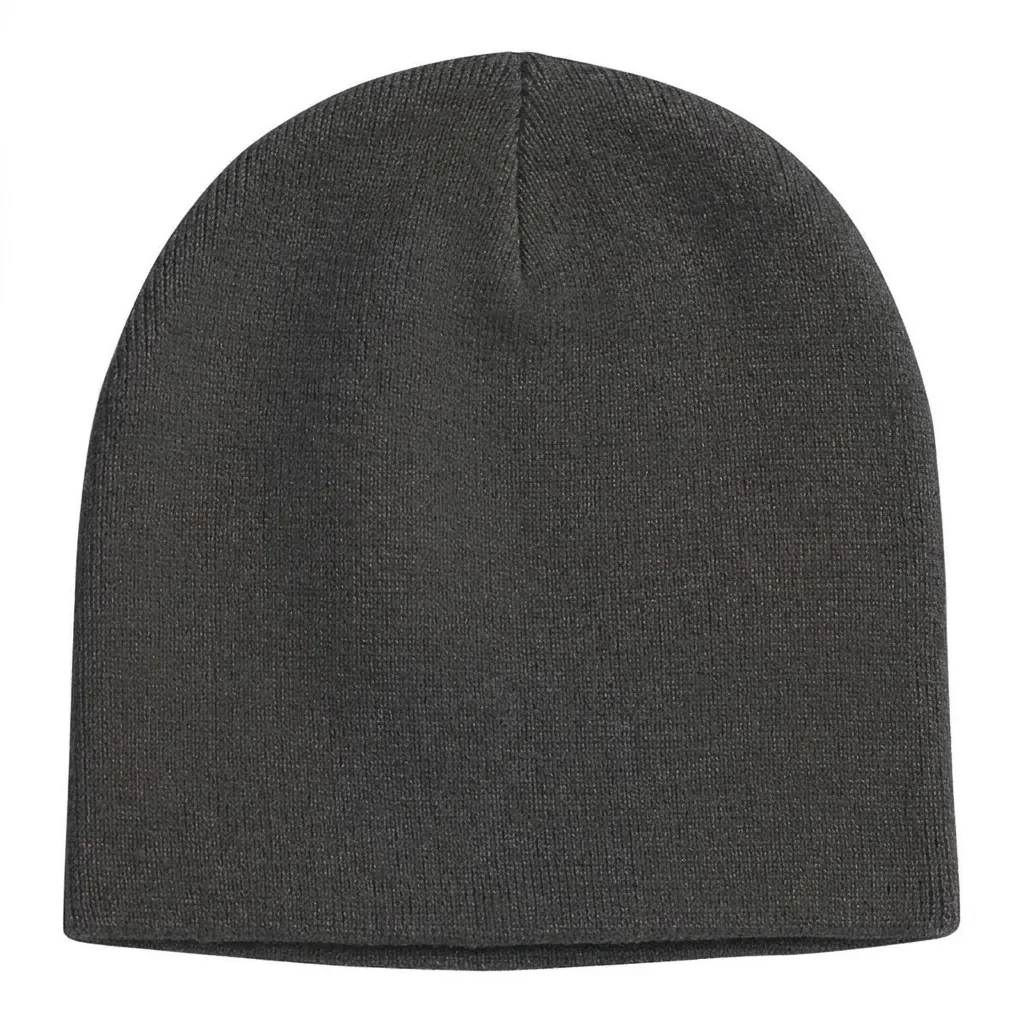 Classic Knit Beanie in Charcoal