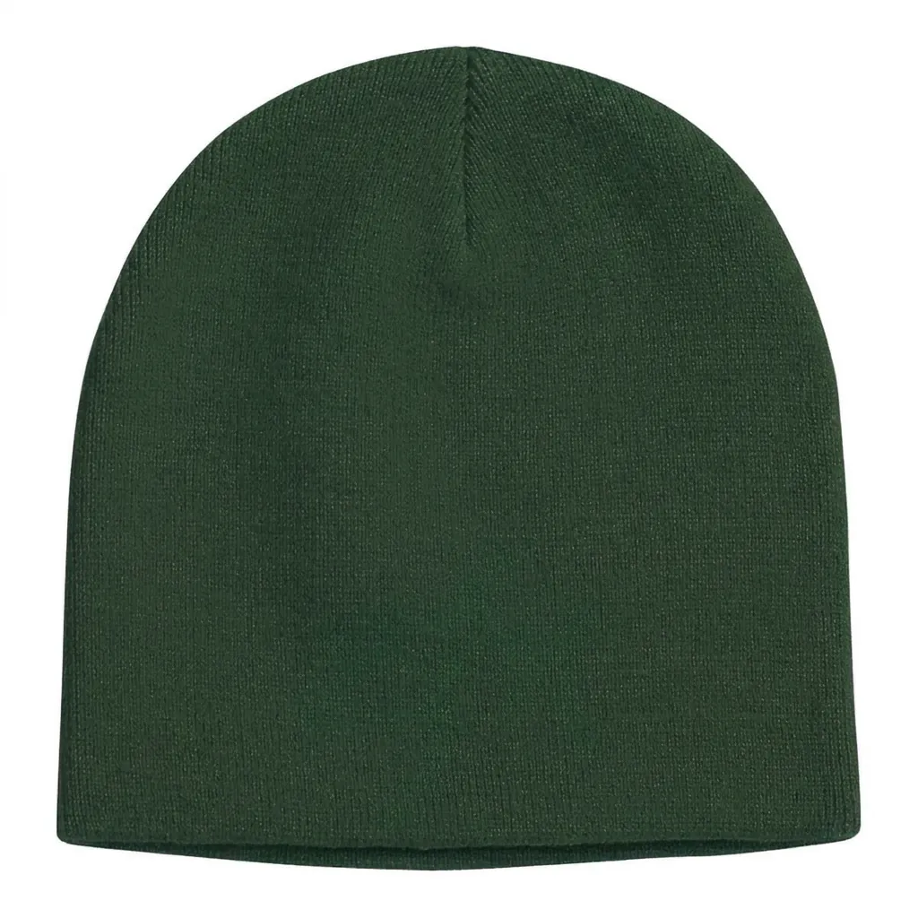 Classic Knit Beanie in Dark Green